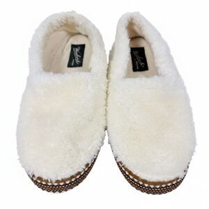 Woolrich Aztec Cream Sherpa Fleece Slippers Womens Size 9 WS1159-027
